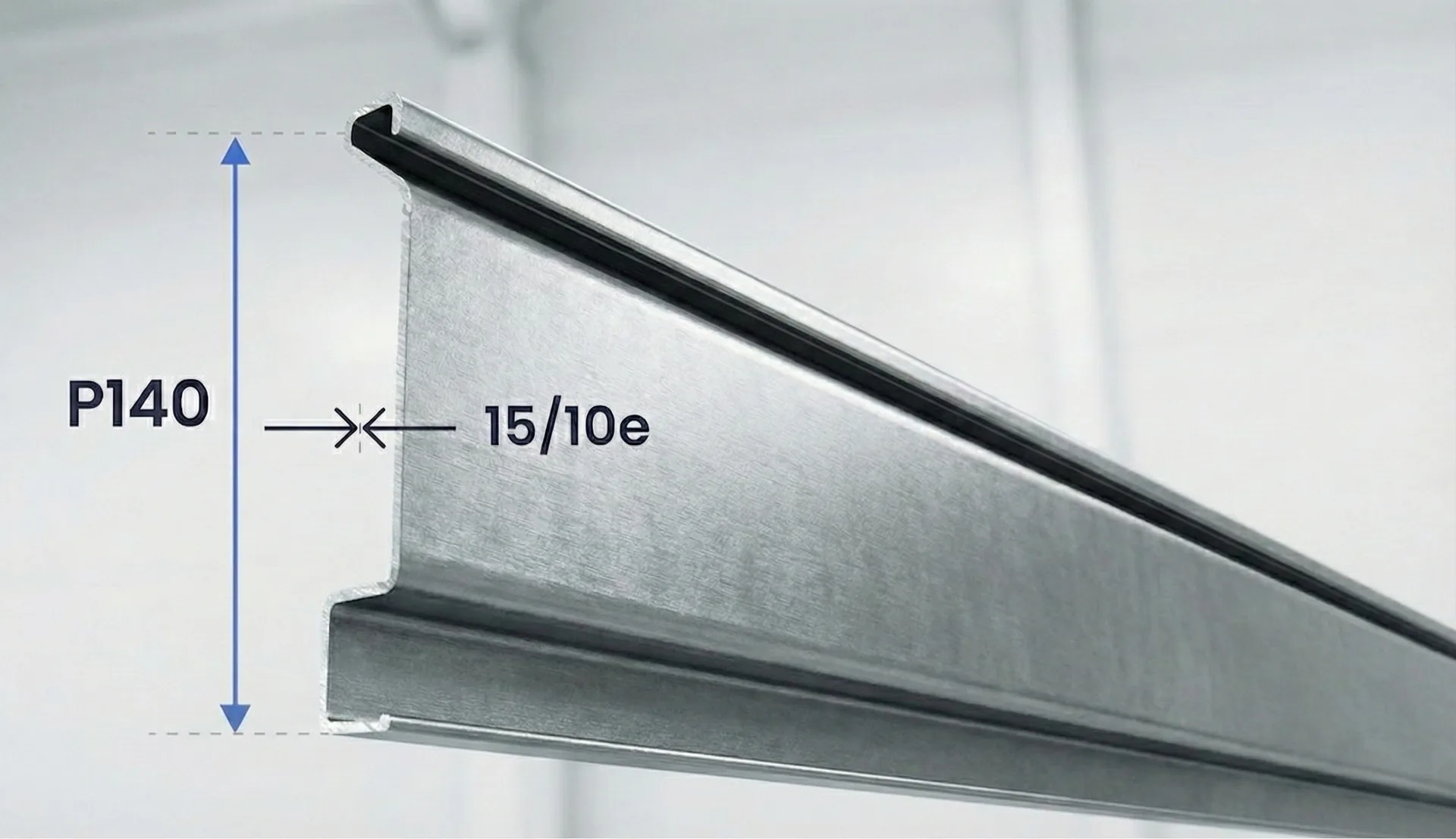 Lames P140 double rideau metallique